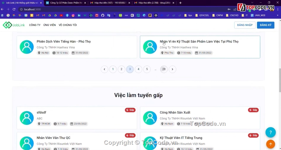 tuyển dụng,website tuyển dụng,code tuyển dụng,code web tuyển dụng